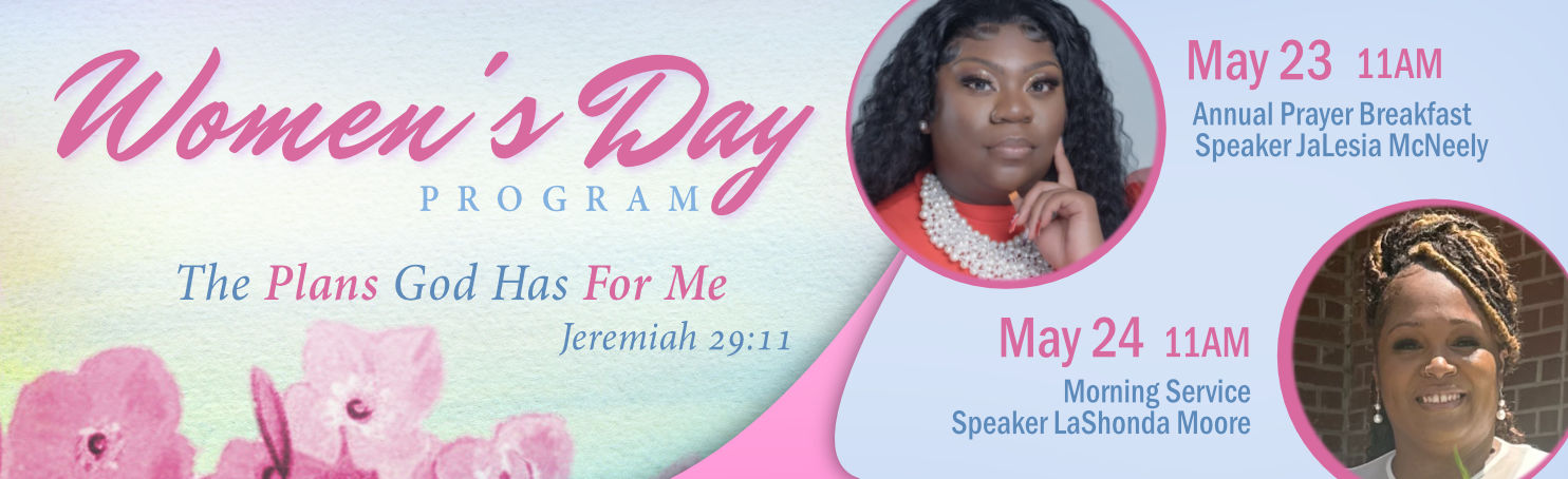 Annual Womens Day Program May 24th and 25th